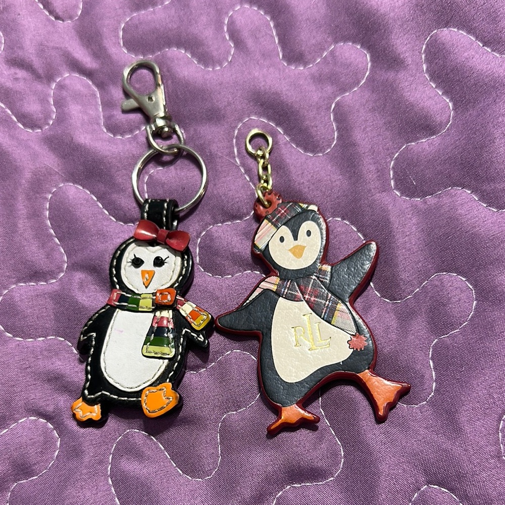 Penguin Keychains, Coach & Ralph Lauren